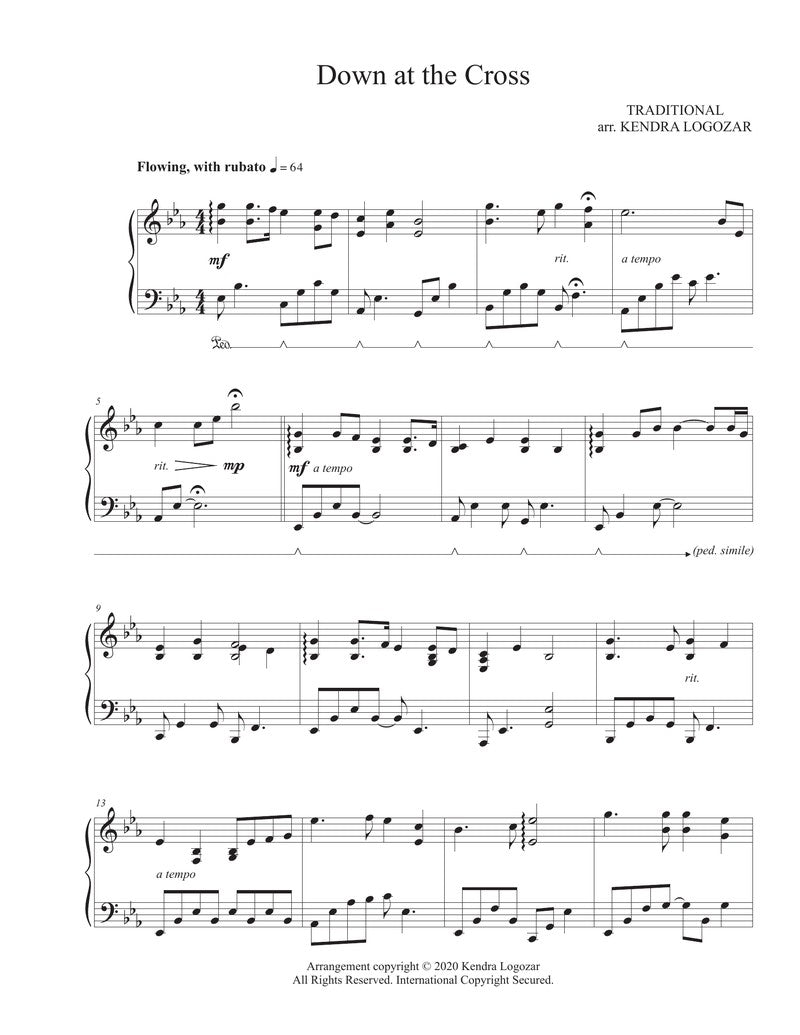Kendra Logozar - Down At The Cross - Sheet Music Download