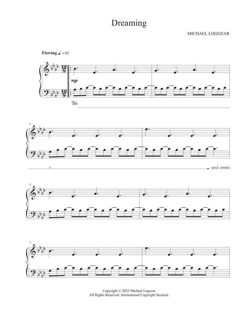 Michael Logozar - Dreaming (Sunrise Album Version) - Sheet Music Download