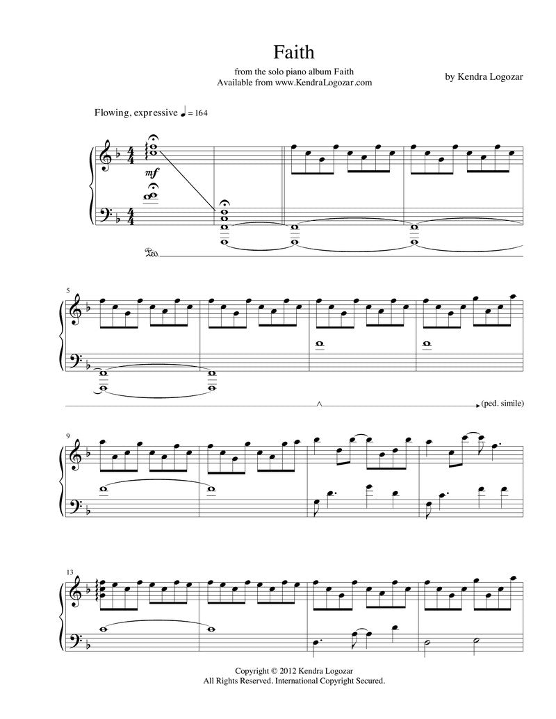 Faith - Sheet Music Download