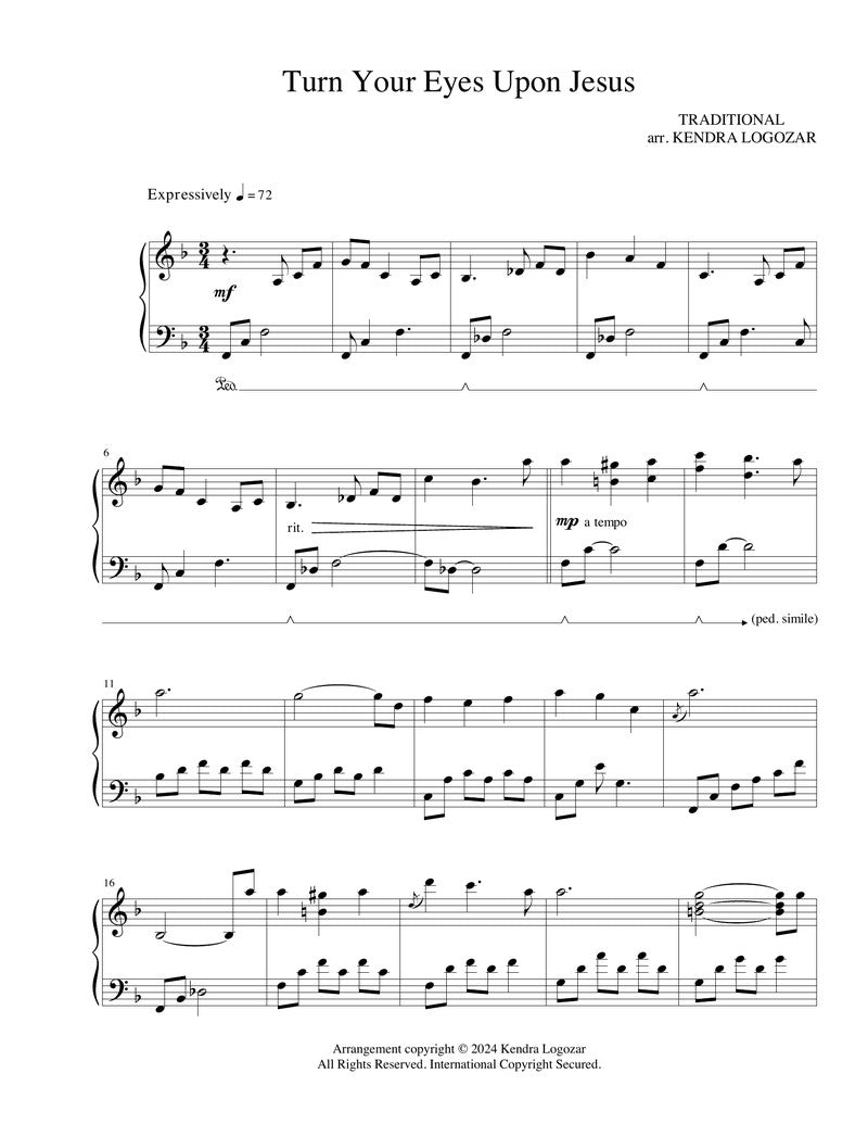 Turn Your Eyes Upon Jesus - Sheet Music Download