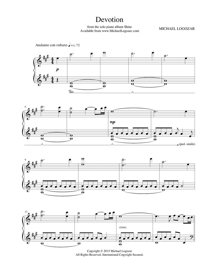 Devotion - Sheet Music Download
