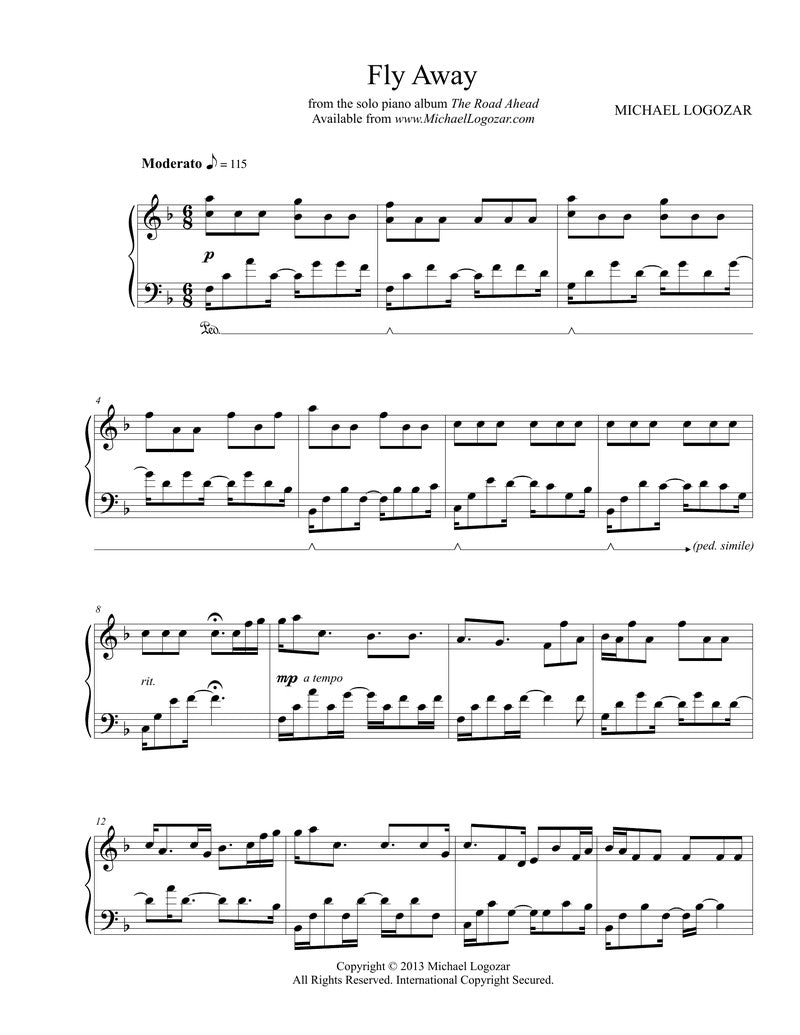 Fly Away - Sheet Music Download