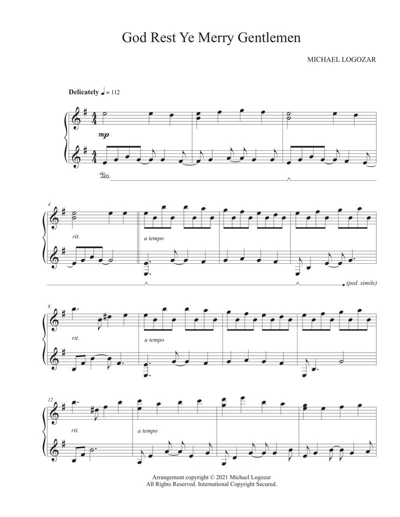 God Rest Ye Merry Gentlemen - Sheet Music Download