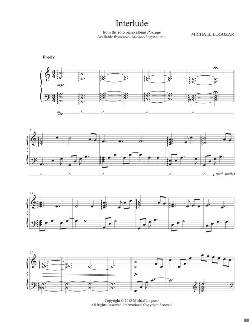 Interlude - Sheet Music Download