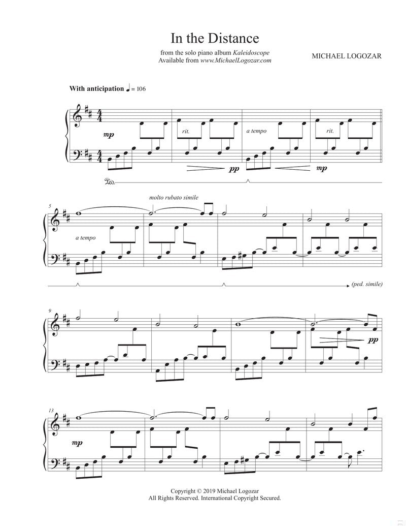 In the Distance - Sheet Music Download