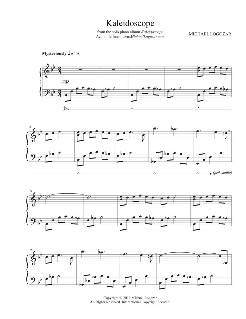 Kaleidoscope - Sheet Music Download