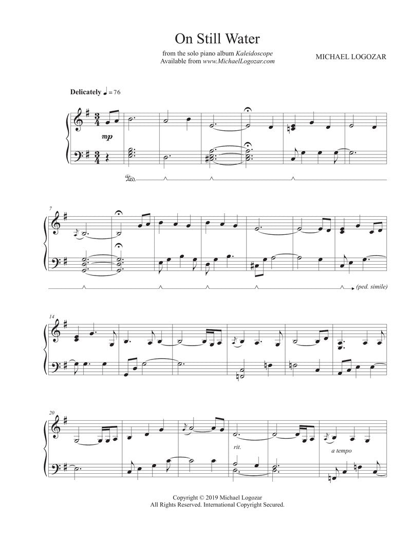 On Still Water - Sheet Music Download