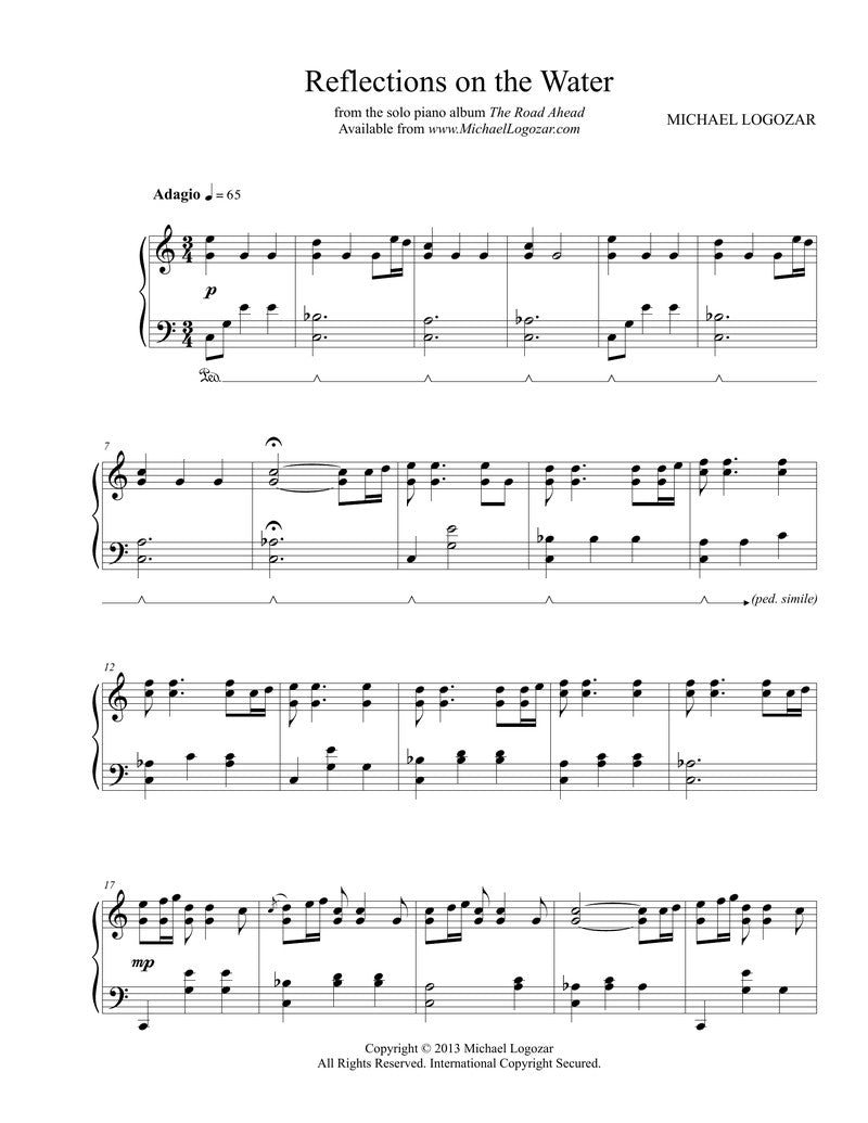 Reflections on the Water - Sheet Music Download