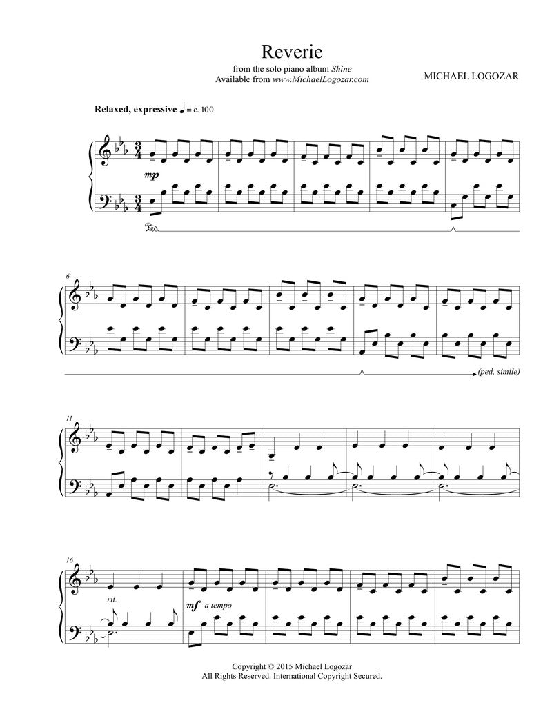 Reverie - Sheet Music Download