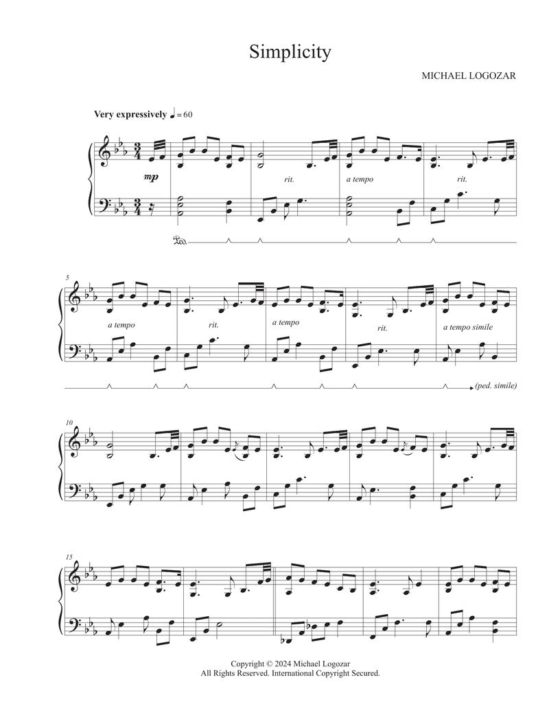 Simplicity - Sheet Music Download