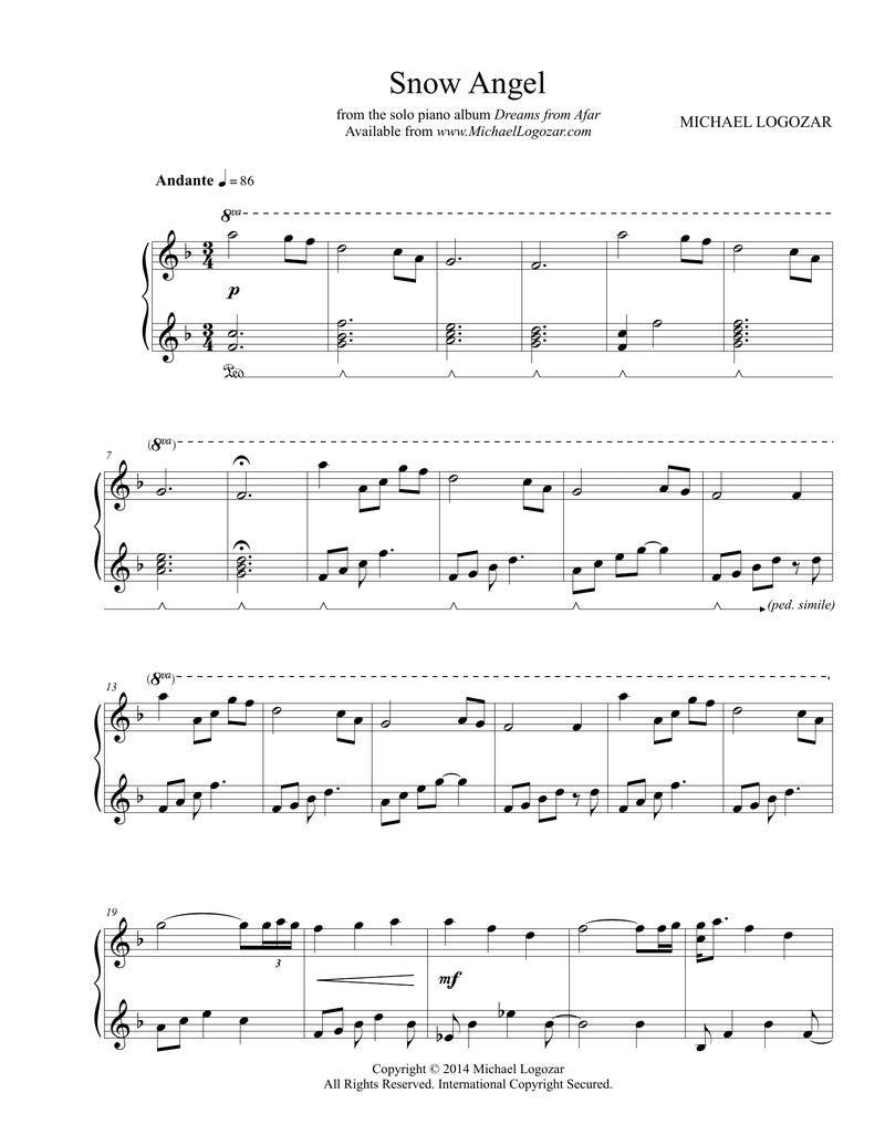 Snow Angel - Sheet Music Download