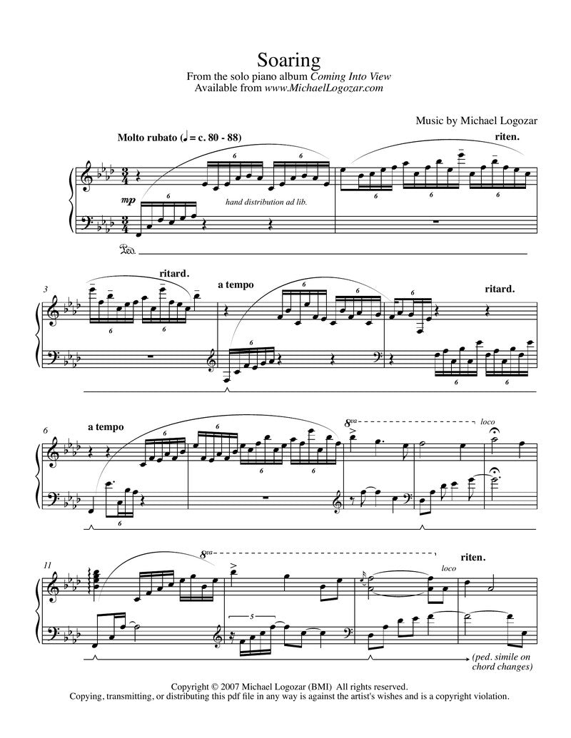 Soaring - Sheet Music Download