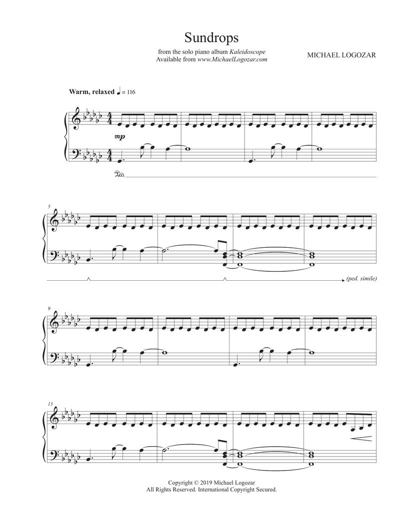 Sundrops - Sheet Music Download