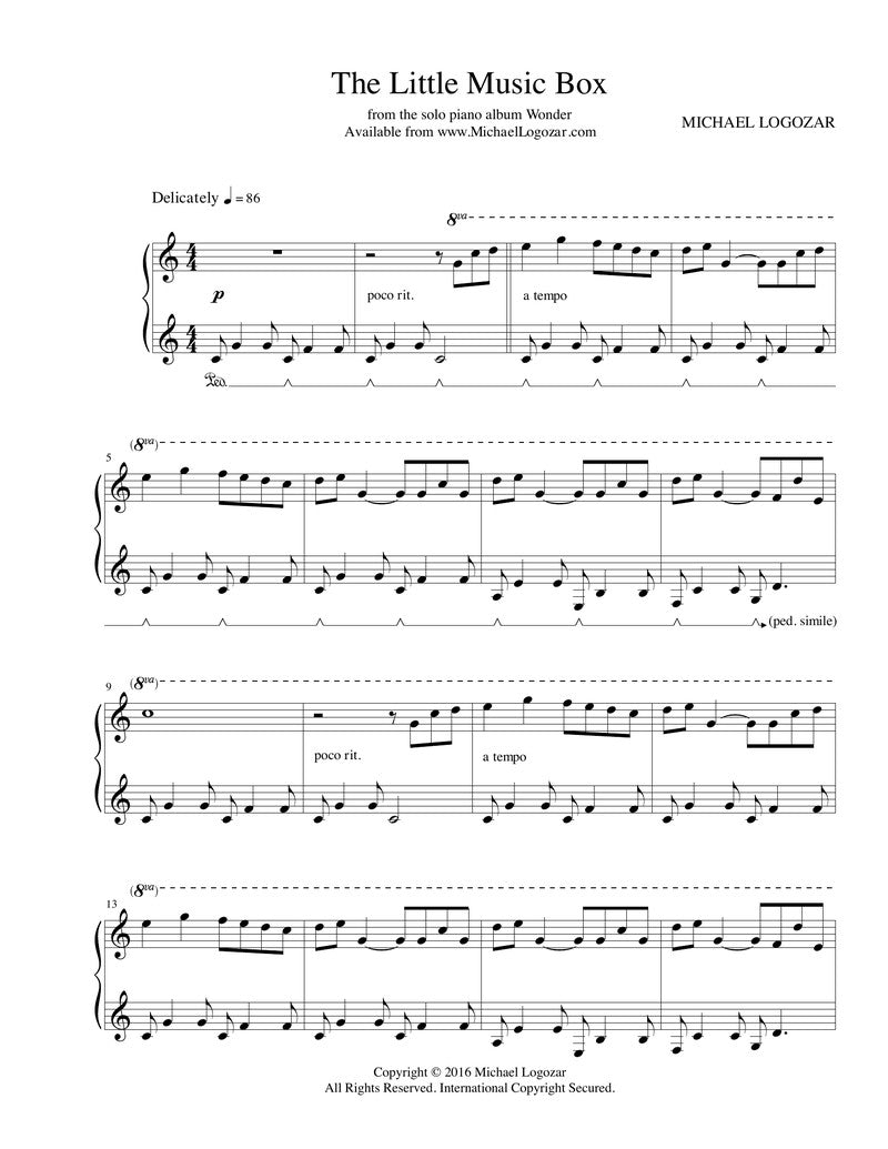 The Little Music Box - Sheet Music Download