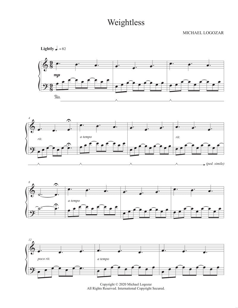 Weightless - Sheet Music Download