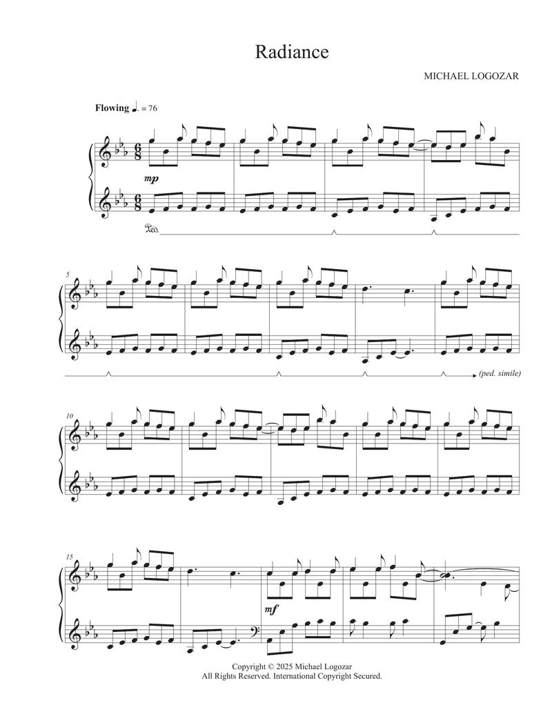 Michael Logozar - Radiance - Sheet Music Download