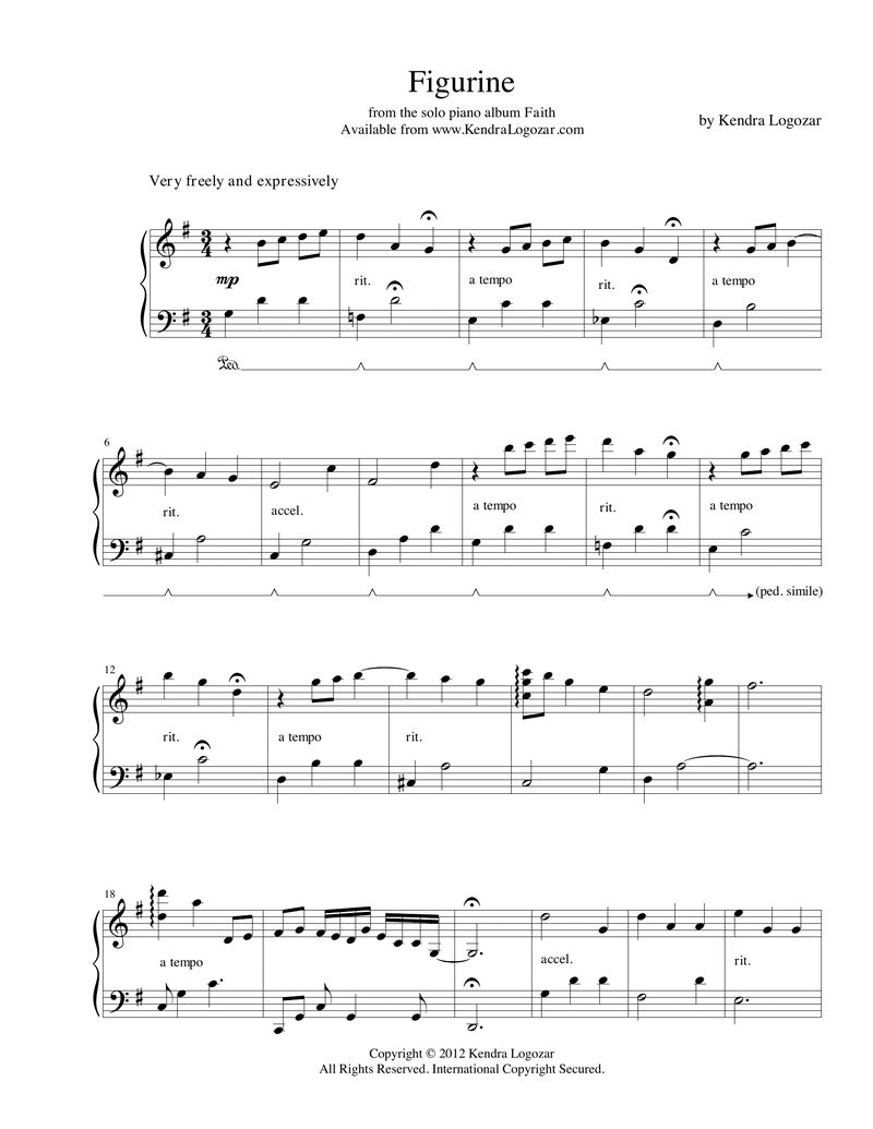 Figurine - Sheet Music Download