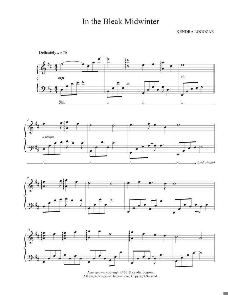 In the Bleak Midwinter - Sheet Music Download