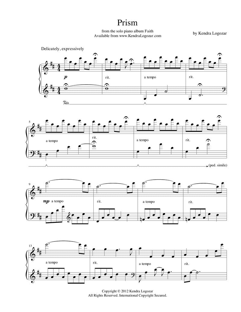 Prism - Sheet Music Download