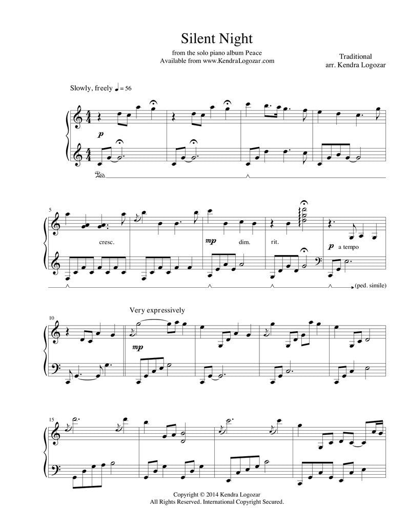 Silent Night - Sheet Music Download