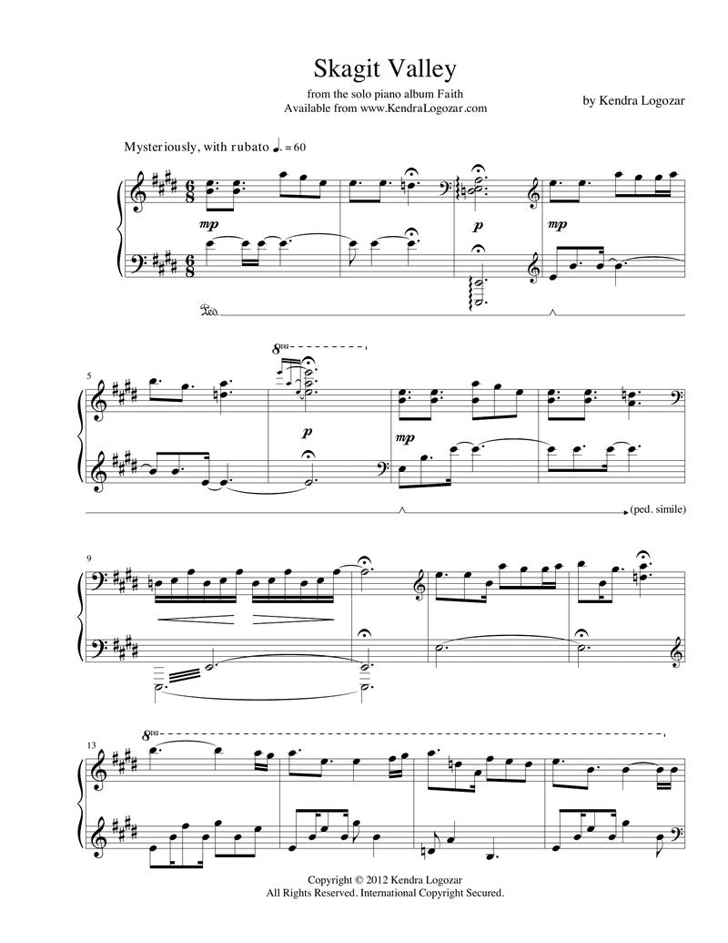 Skagit Valley - Sheet Music Download