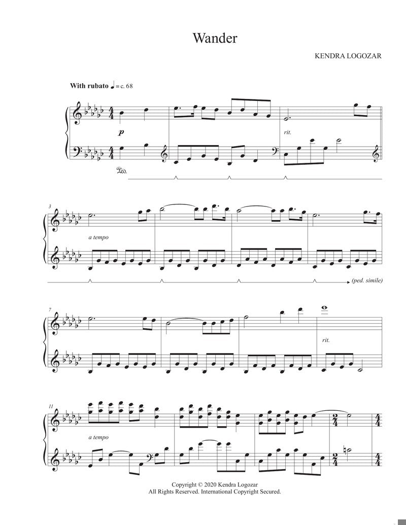 Wander - Sheet Music Download