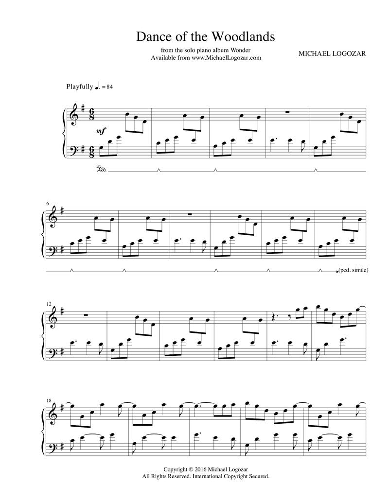 Dance of the Woodlands - Sheet Music Download