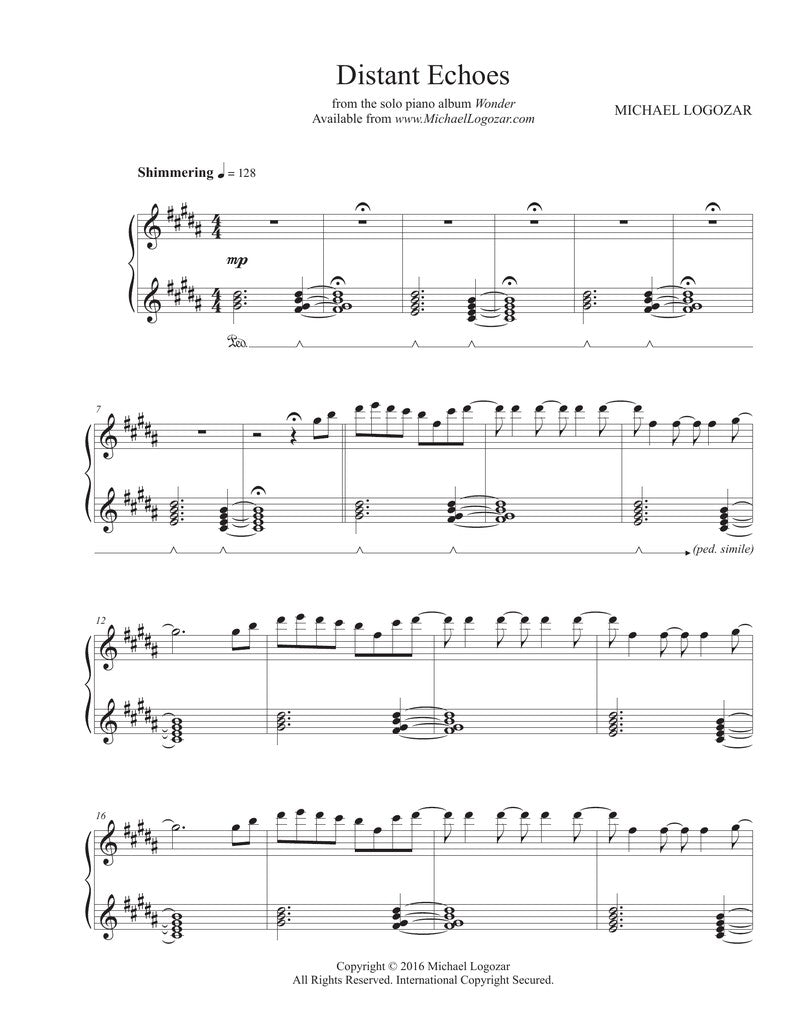 Distant Echoes - Sheet Music Download