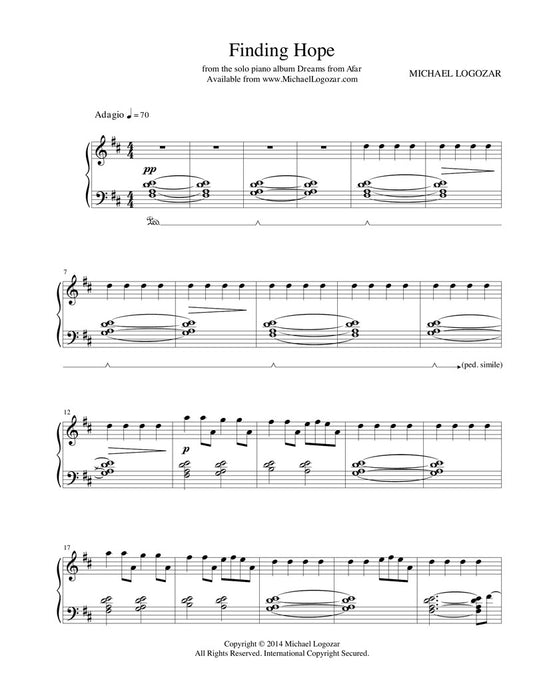 Finding Hope - Sheet Music Download