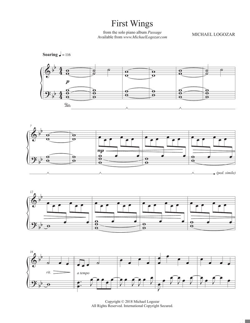 First Wings (From Passage) - Sheet Music Download