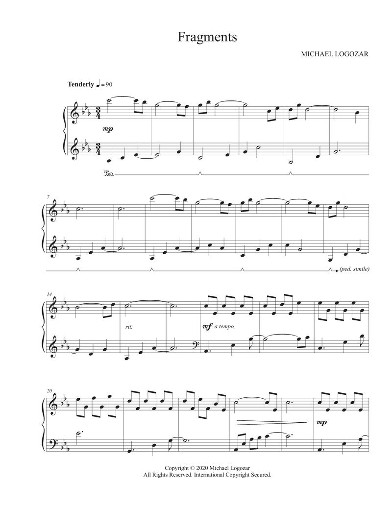 Fragments - Sheet Music Download