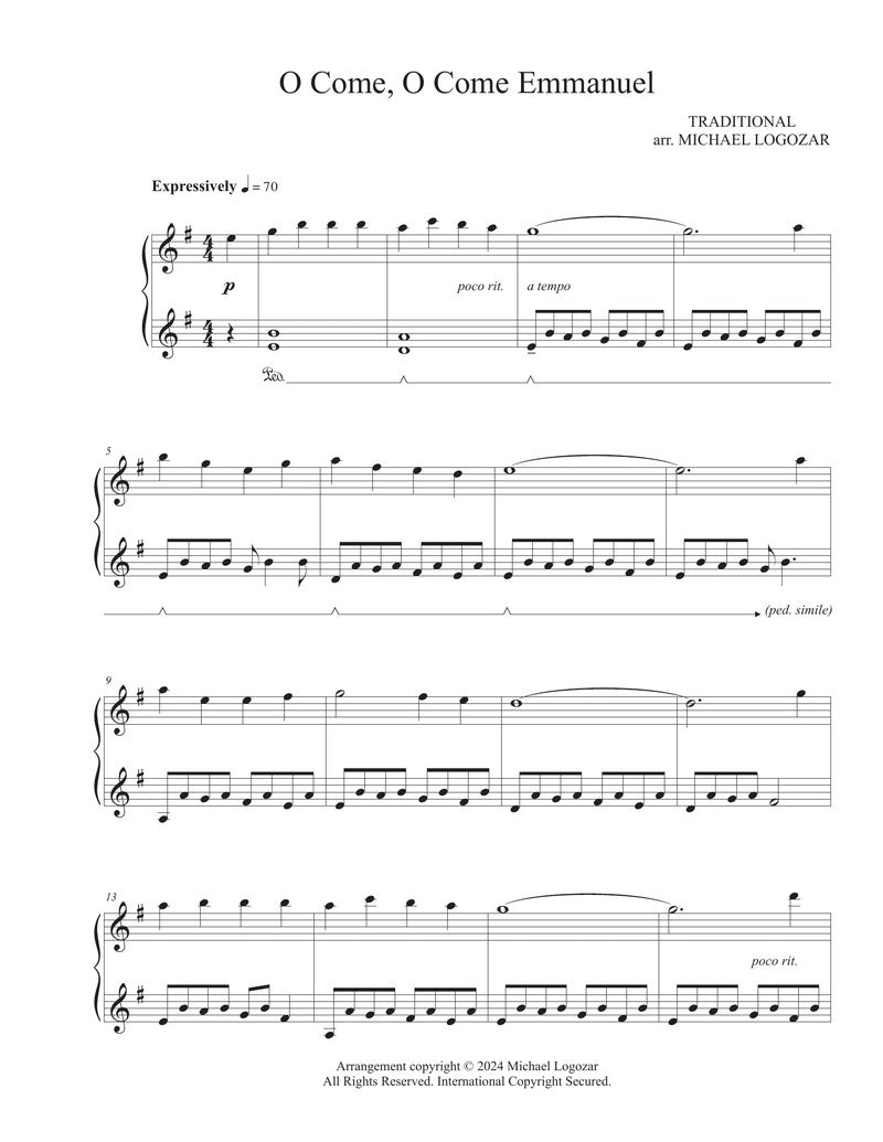 O Come O Come Emmanuel - Sheet Music Download
