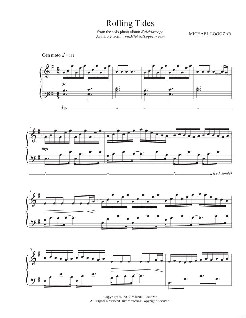 Rolling Tides - Sheet Music Download