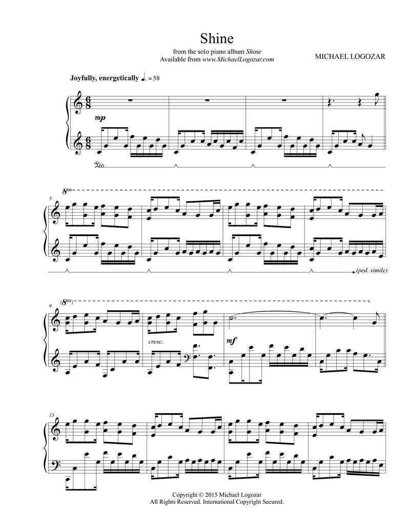 Shine - Sheet Music Download
