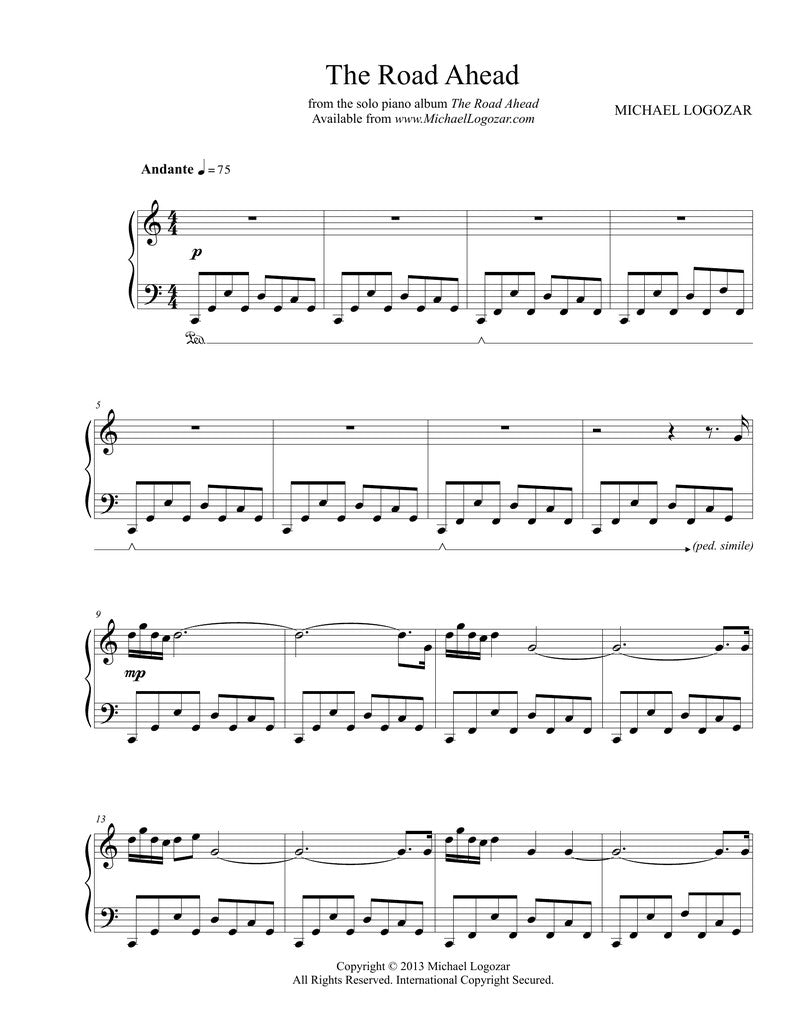 The Road Ahead - Sheet Music Download