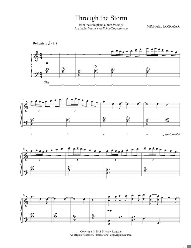 Through the Storm - Sheet Music Download