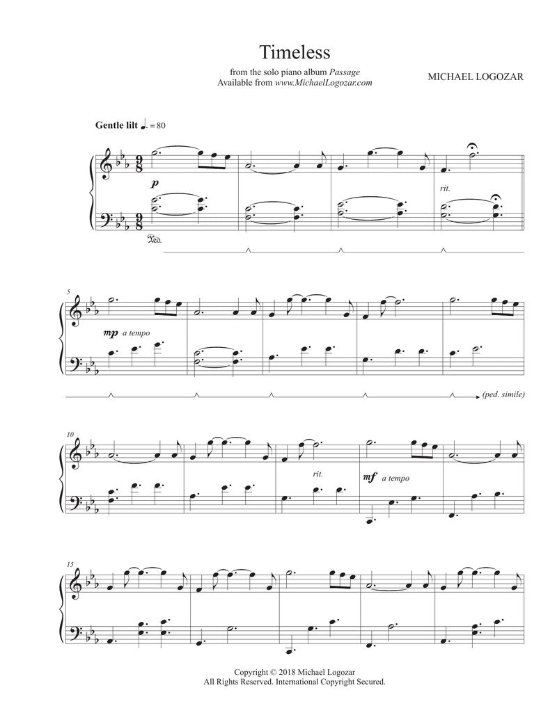 Timeless - Sheet Music Download