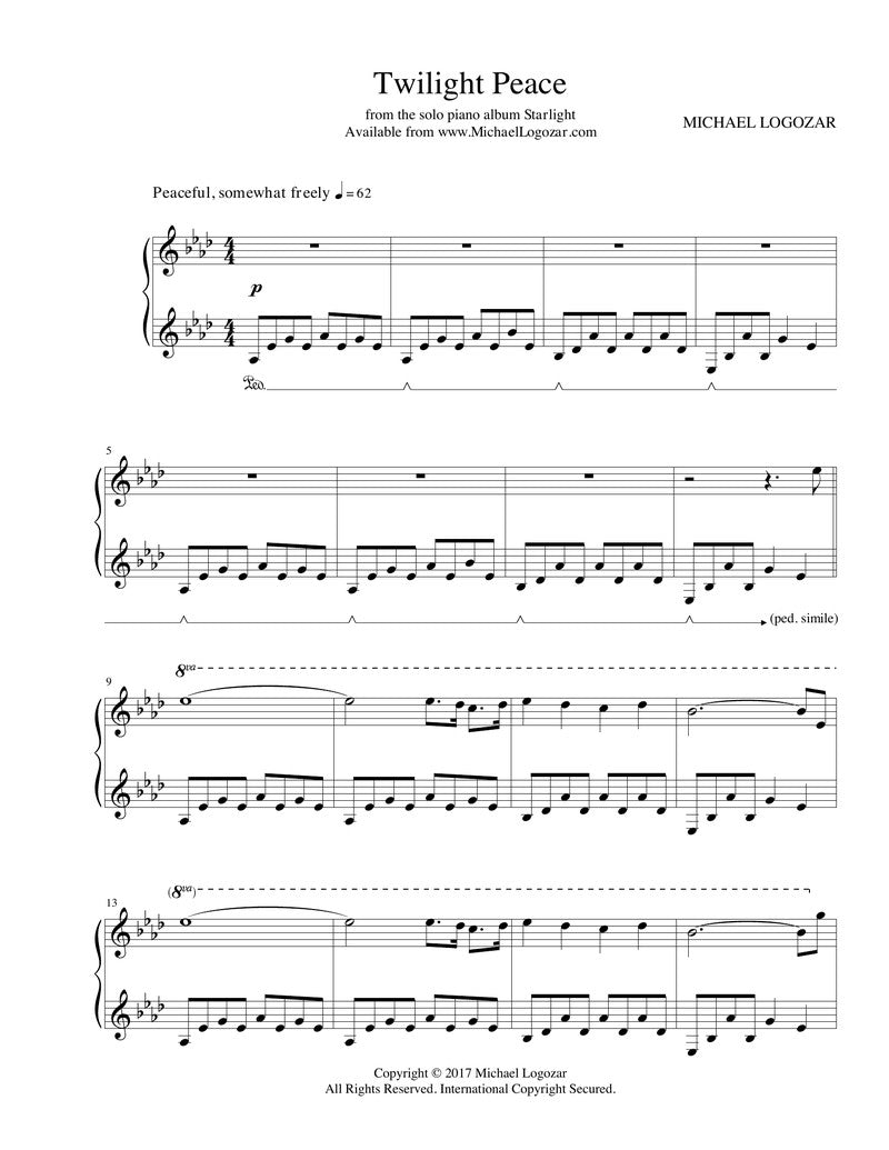 Twilight Peace - Sheet Music Download