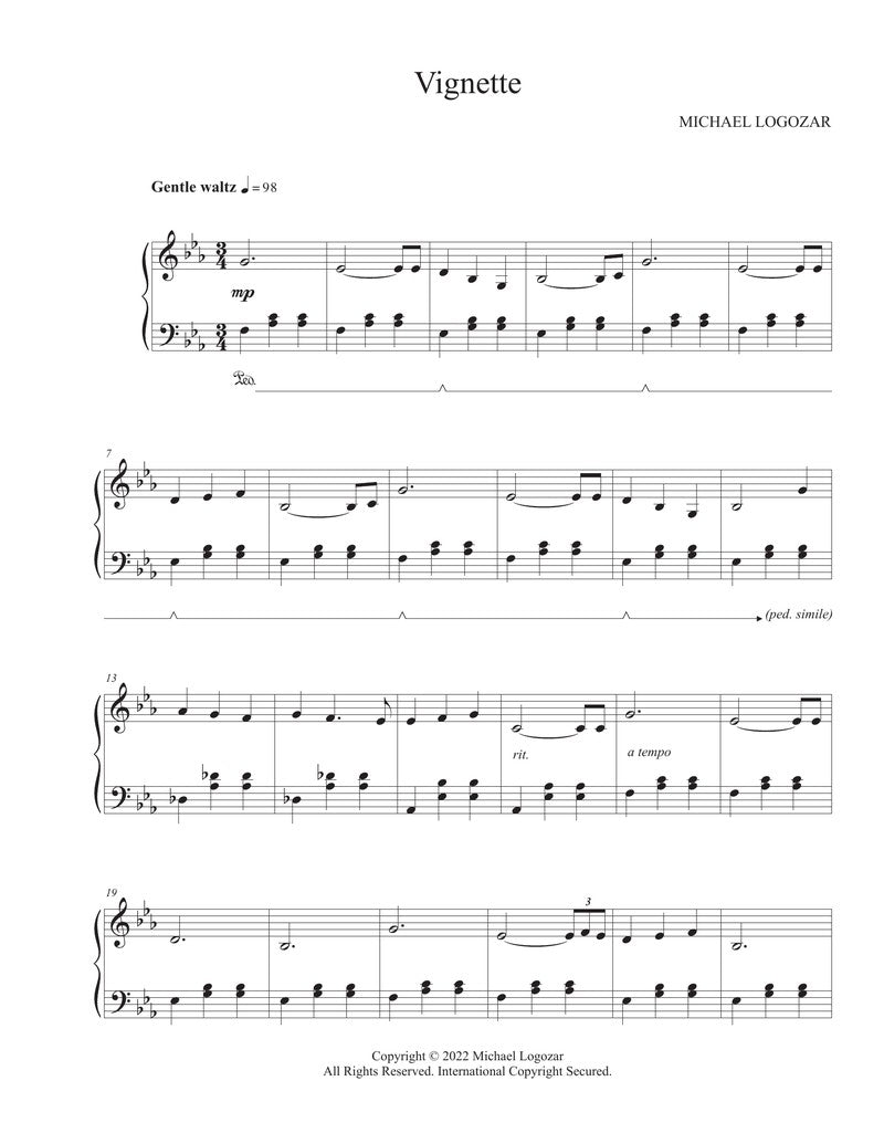 Vignette - Sheet Music Download