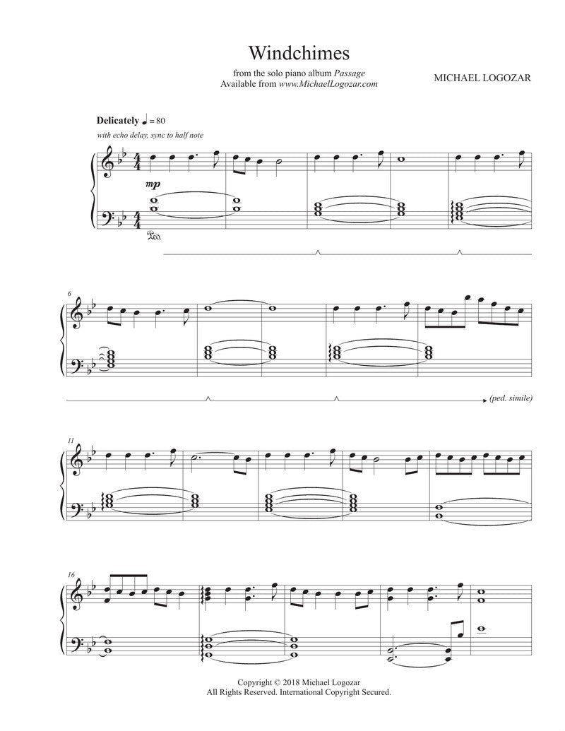 Windchimes - Sheet Music Download