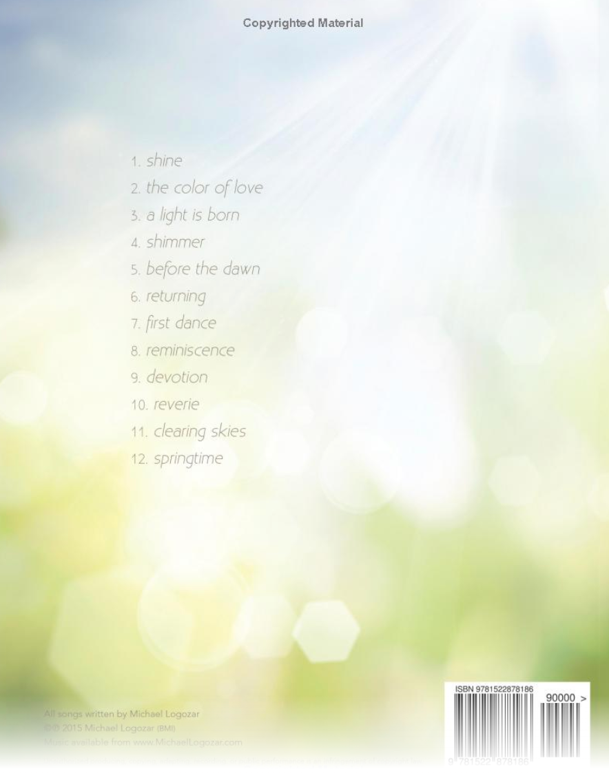 Shine - Piano Sheet Music Song Book