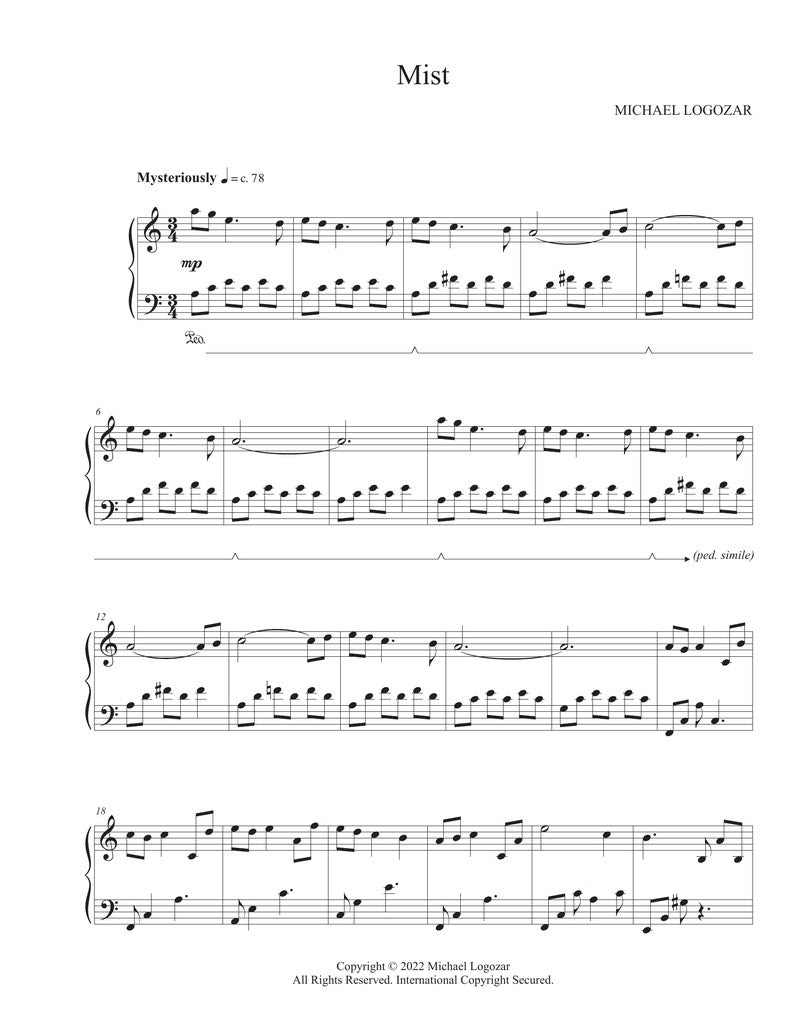 Michael Logozar - Mist - Sheet Music Download
